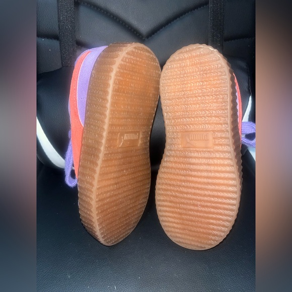 Puma X Fenty Big Kids Creeper Phatty Jr Athletic Sneakers Purple Leather Size 1C - Picture 7 of 8